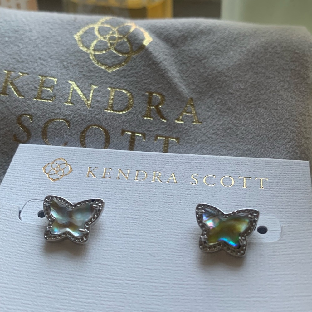 Kendra Scott Lillia Butterfly Abalone Stud Earrings